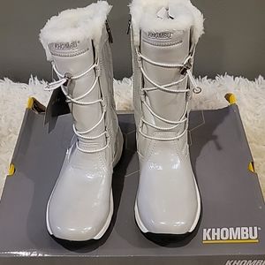 NIB Girls Khombu Gray or Pearlescent White DaceyII Snow Boots Size 4M